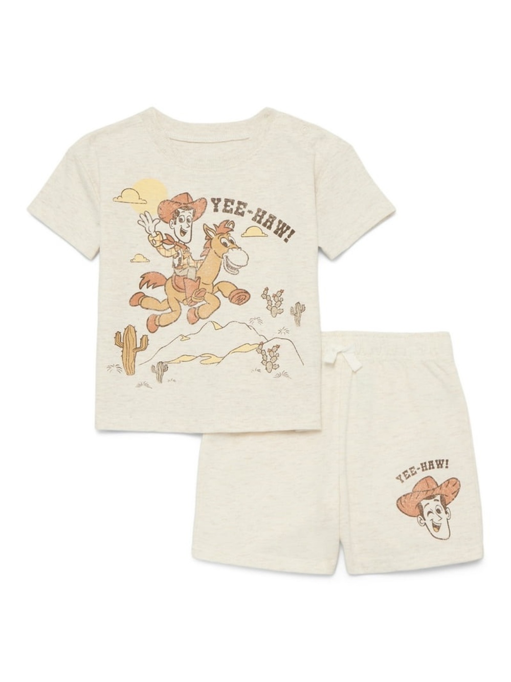Toy Story Baby Boys' Short Sleeve Graphic Tee and Shorts Set, 2-Piece